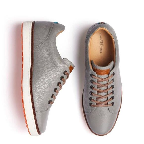 Royal Albartross PONTIAC V2 Spikeles Leather Welt Golf Shoe, Size 10, Slate NWT - Picture 12 of 16